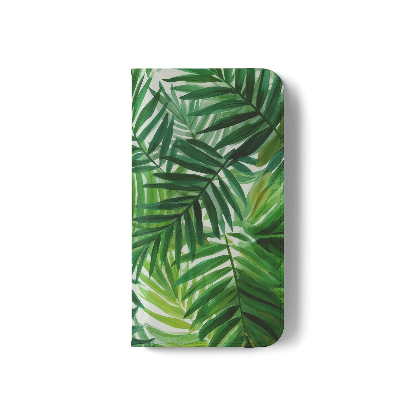 Tropical Leaf Flip Case for Phones, Eco-Friendly Phone Cover, Stylish Wallet Case, Perfect Gift for Nature Lovers, Spring/Summer Accessory