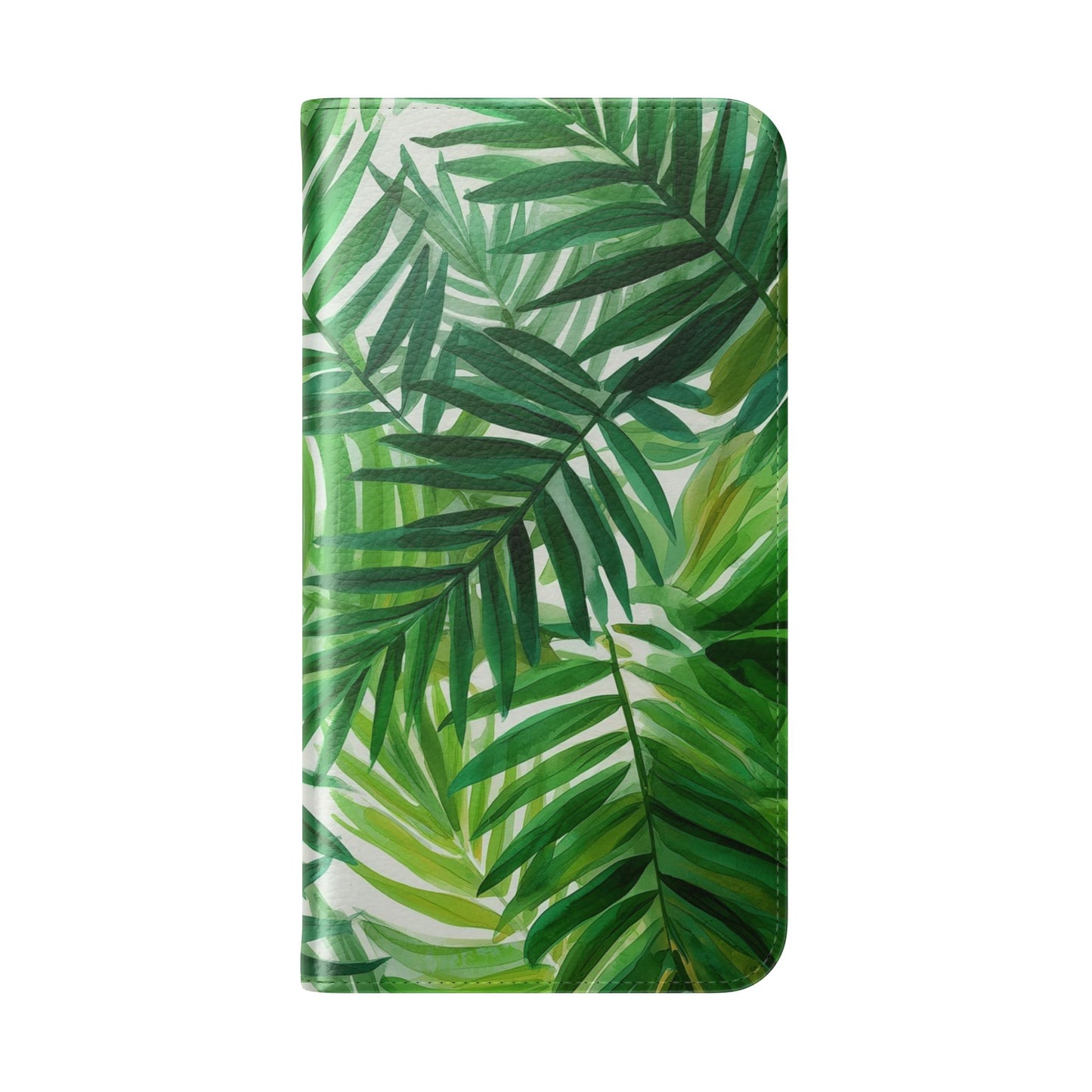 Tropical Leaf Flip Case for Phones, Eco-Friendly Phone Cover, Stylish Wallet Case, Perfect Gift for Nature Lovers, Spring/Summer Accessory