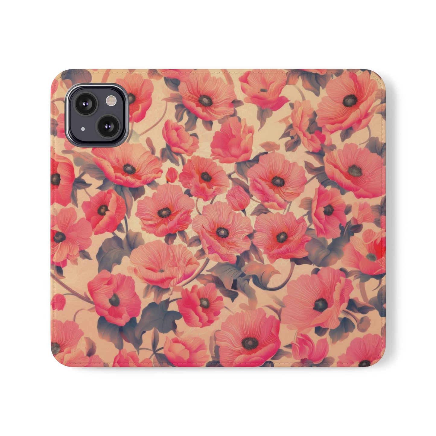 Floral Flip Phone Case - Stylish Smartphone Protector, Floral Design Case, Gift for Her, Trendy Tech Accessory, Mother's Day Gift