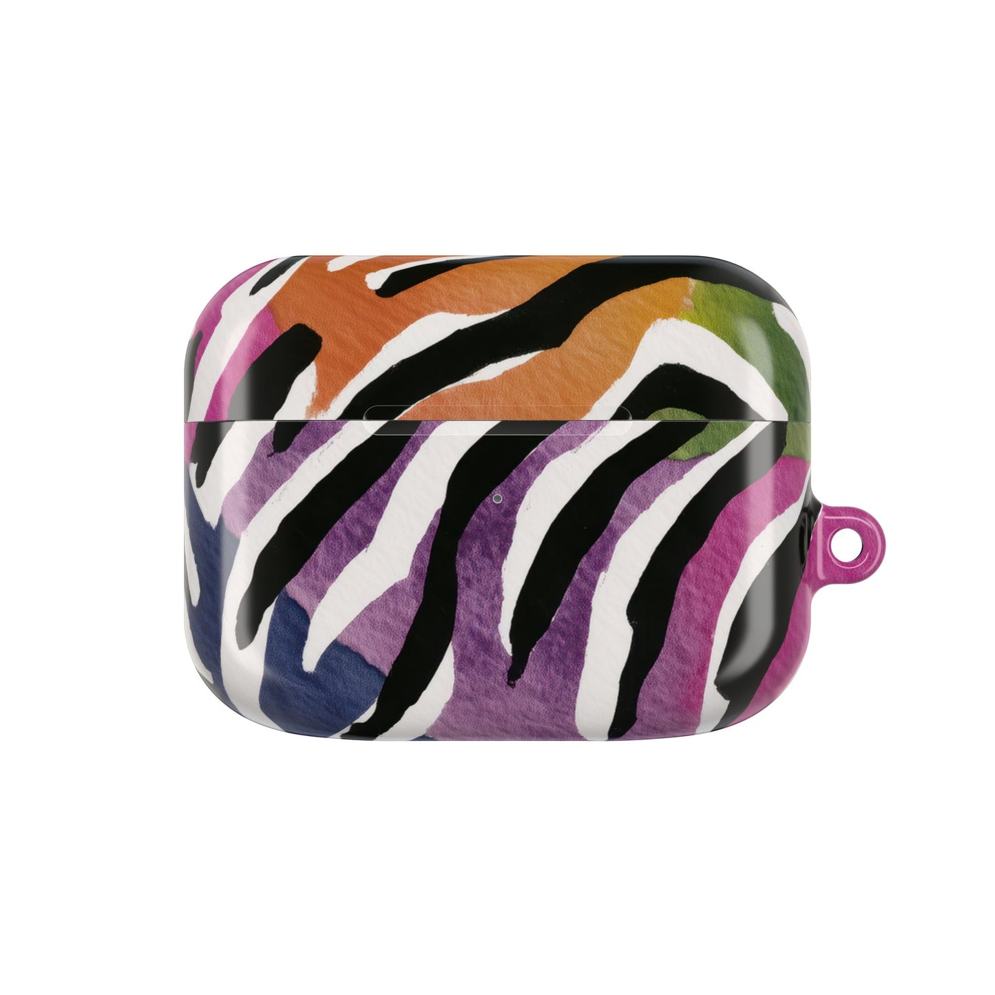 Vibrant Zebra Print AirPod Cases, Colorful Accessories, Unique Gifts, Tech Protection, Trendy Earbud Covers