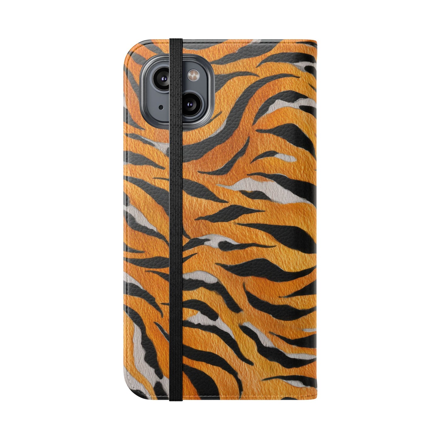 Tiger Print Flip Case, Personalized Phone Case, Stylish Wallet Case, Animal Print Cover, Gift for Wildlife Lovers
