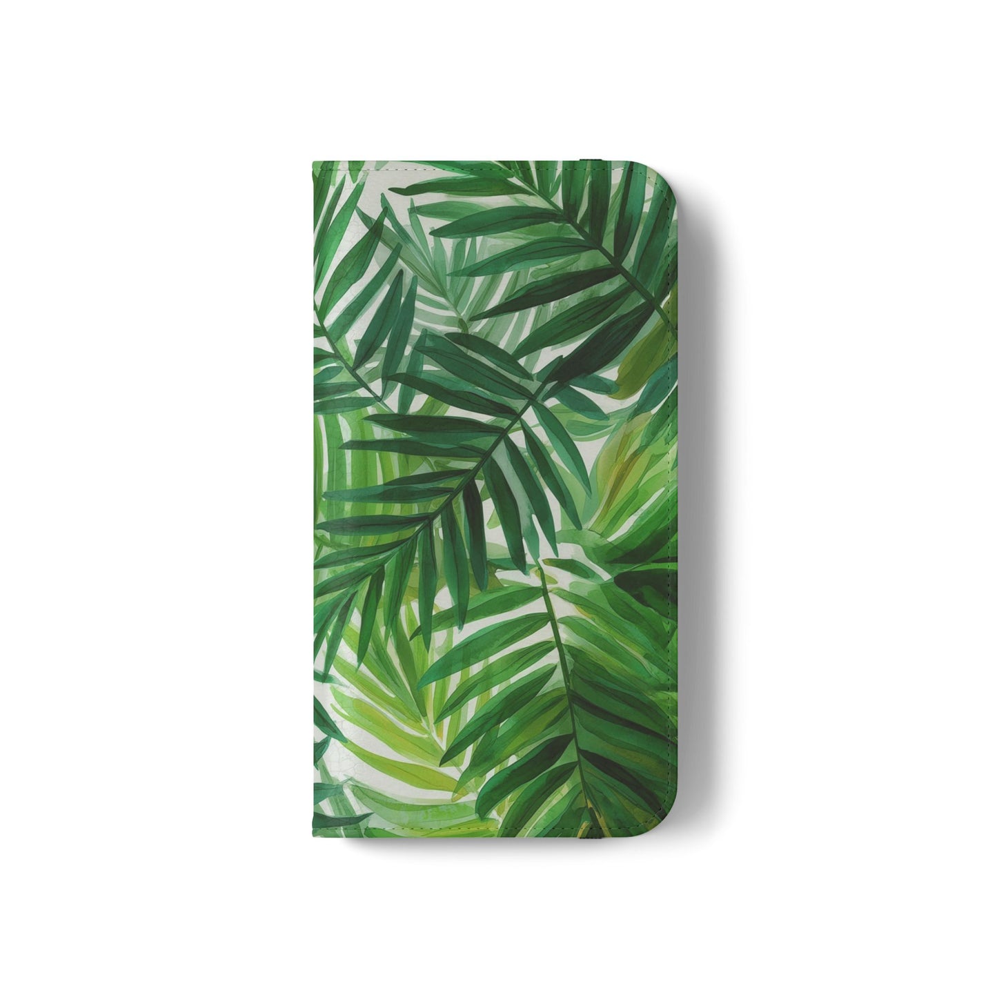 Tropical Leaf Flip Case for Phones, Eco-Friendly Phone Cover, Stylish Wallet Case, Perfect Gift for Nature Lovers, Spring/Summer Accessory