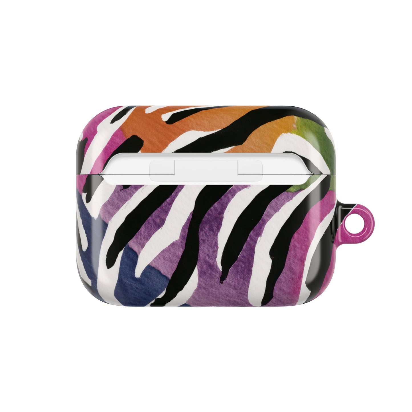 Vibrant Zebra Print AirPod Cases, Colorful Accessories, Unique Gifts, Tech Protection, Trendy Earbud Covers