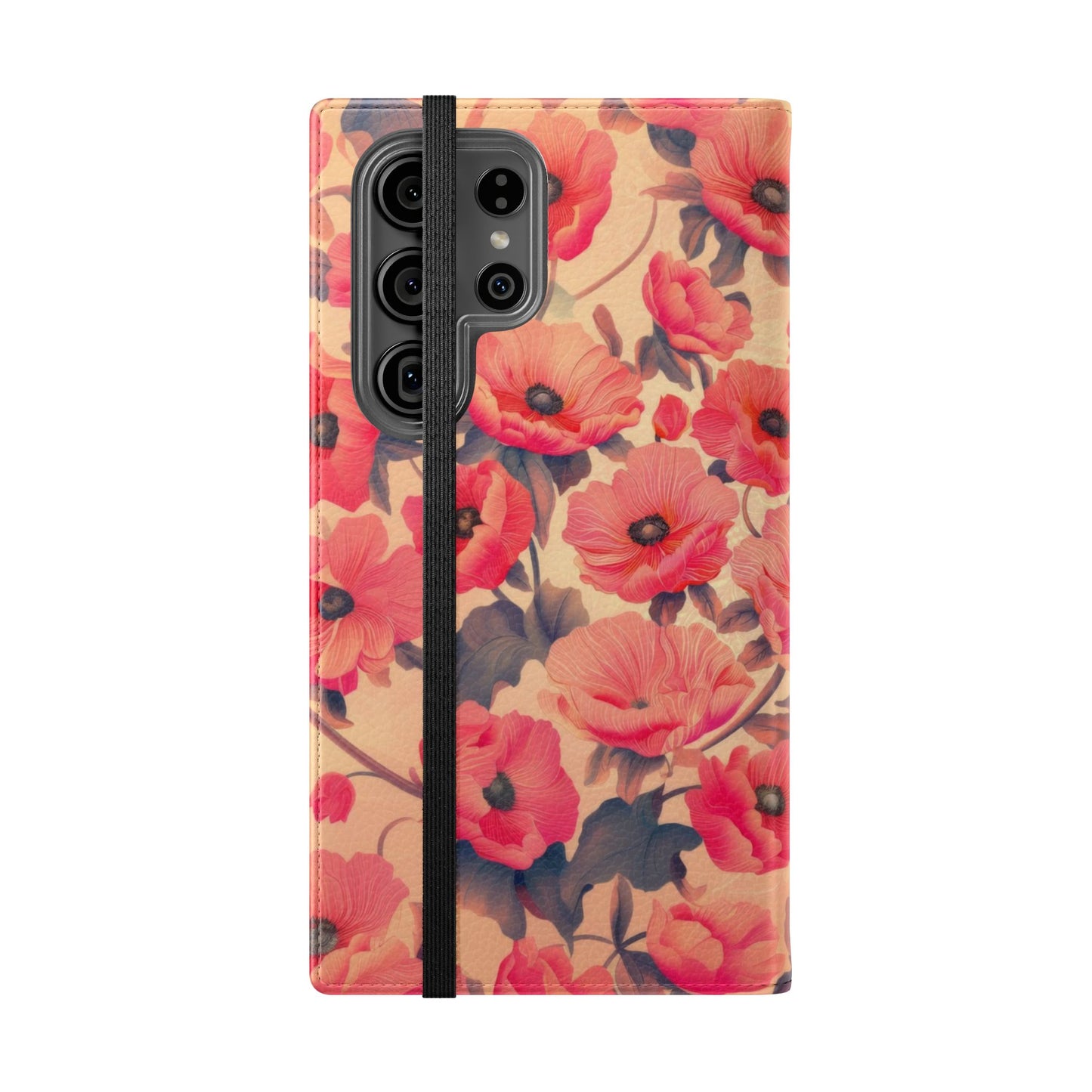 Floral Flip Phone Case - Stylish Smartphone Protector, Floral Design Case, Gift for Her, Trendy Tech Accessory, Mother's Day Gift