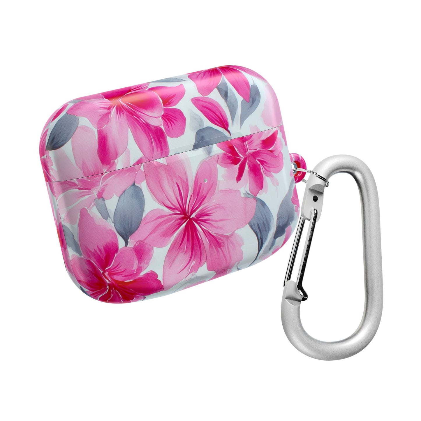 Floral AirPod Cases, Pink Flower Earbud Cover, Cute Tech Accessory, Gift for Her, Spring Vibes, Trendy Earphone Case
