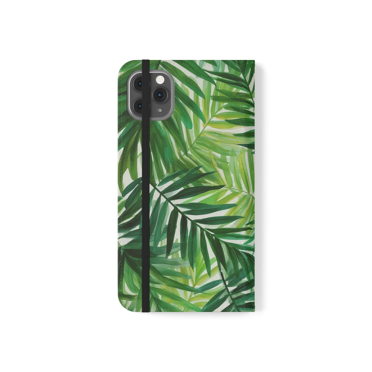 Tropical Leaf Flip Case for Phones, Eco-Friendly Phone Cover, Stylish Wallet Case, Perfect Gift for Nature Lovers, Spring/Summer Accessory
