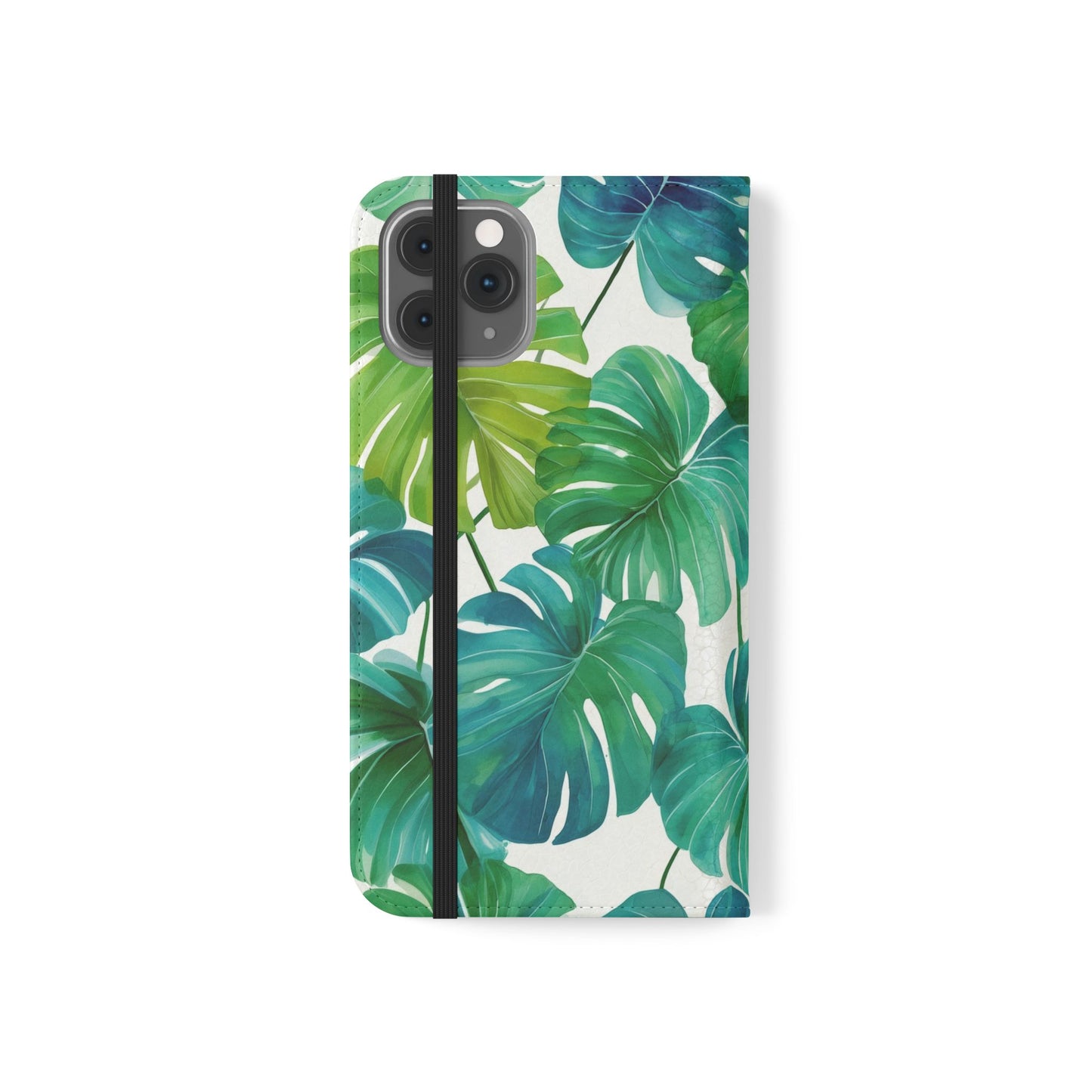 Tropical Leaf Phone Case, Flip Case for Smartphones, Modern Phone Cover, Gift for Nature Lovers, Travel Accessory, Tropical Vibes
