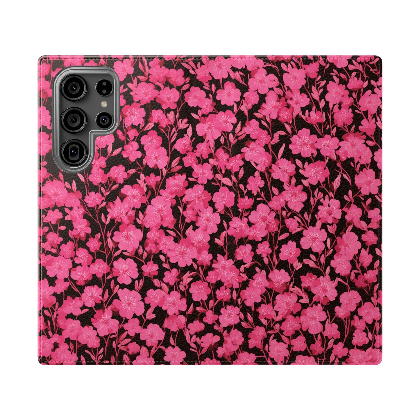 Floral Flip Cases for Phones, Cute Floral Phone Wallet, Gift for Her, Trendy Phone Accessories, Mother's Day Gift, Phone Protection