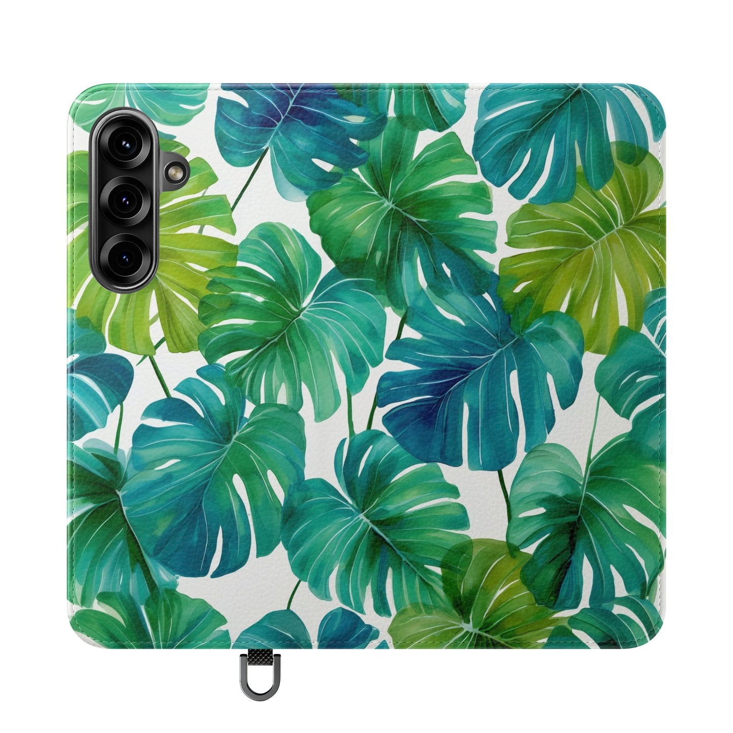 Tropical Leaf Phone Case, Flip Case for Smartphones, Modern Phone Cover, Gift for Nature Lovers, Travel Accessory, Tropical Vibes