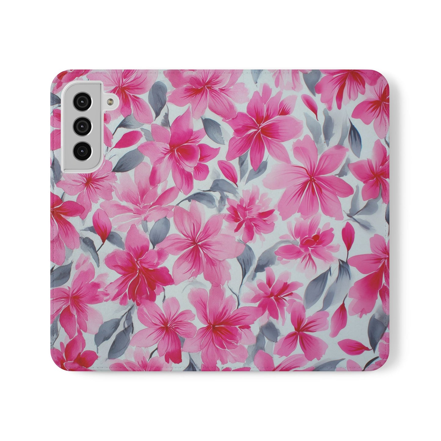 Floral Flip Phone Cases, Elegant Smartphone Covers, Spring Decor, Stylish Gift for Her, Patterned Wallet Case, Trendy Phone Protectors