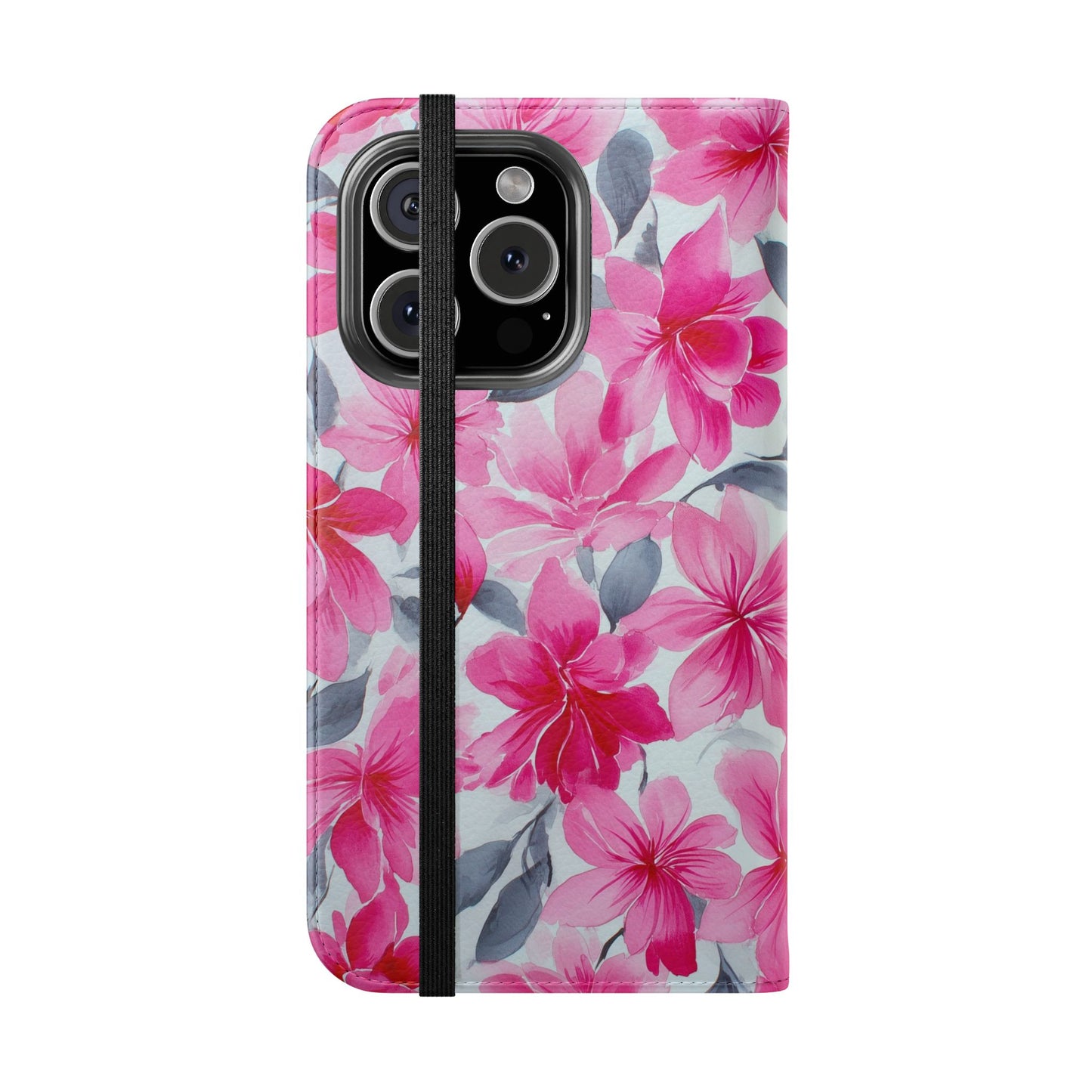 Floral Flip Phone Cases, Elegant Smartphone Covers, Spring Decor, Stylish Gift for Her, Patterned Wallet Case, Trendy Phone Protectors