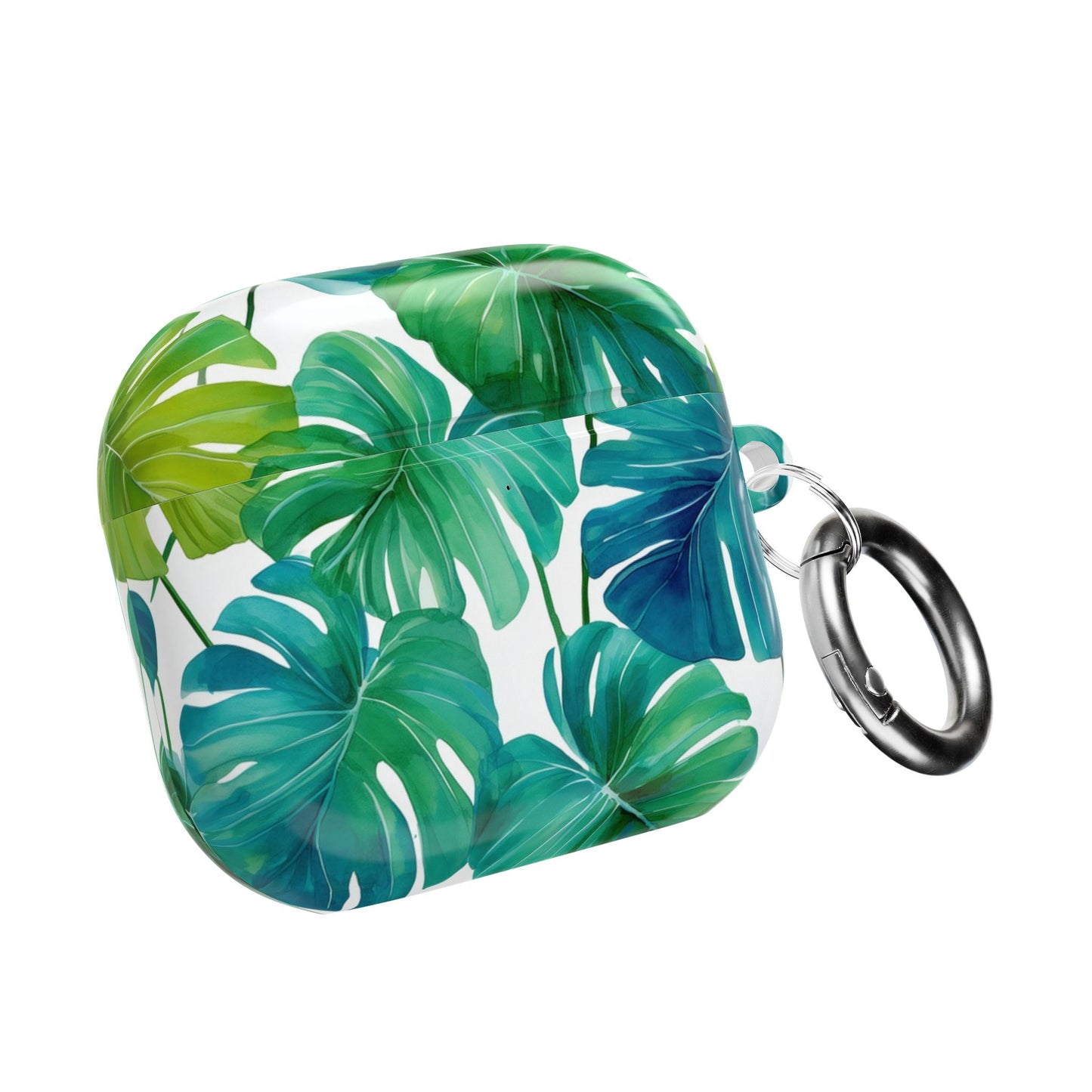 Tropical Leaf AirPod Case | Music Lover Gift, Wireless Earbud Holder, Jungle Vibe, Summer Accessory, Stylish Tech Cover