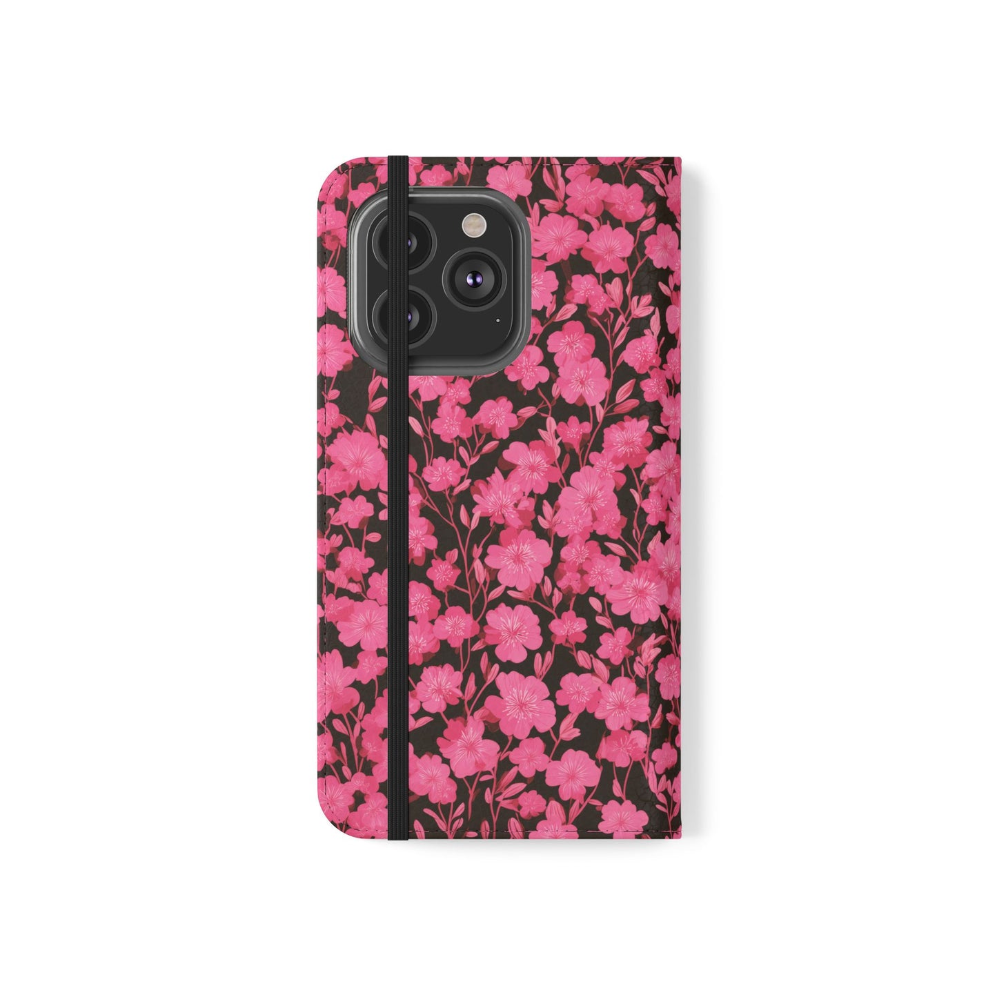 Floral Flip Cases for Phones, Cute Floral Phone Wallet, Gift for Her, Trendy Phone Accessories, Mother's Day Gift, Phone Protection