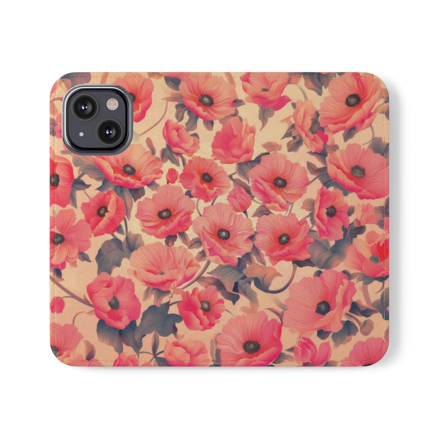 Floral Flip Phone Case - Stylish Smartphone Protector, Floral Design Case, Gift for Her, Trendy Tech Accessory, Mother's Day Gift