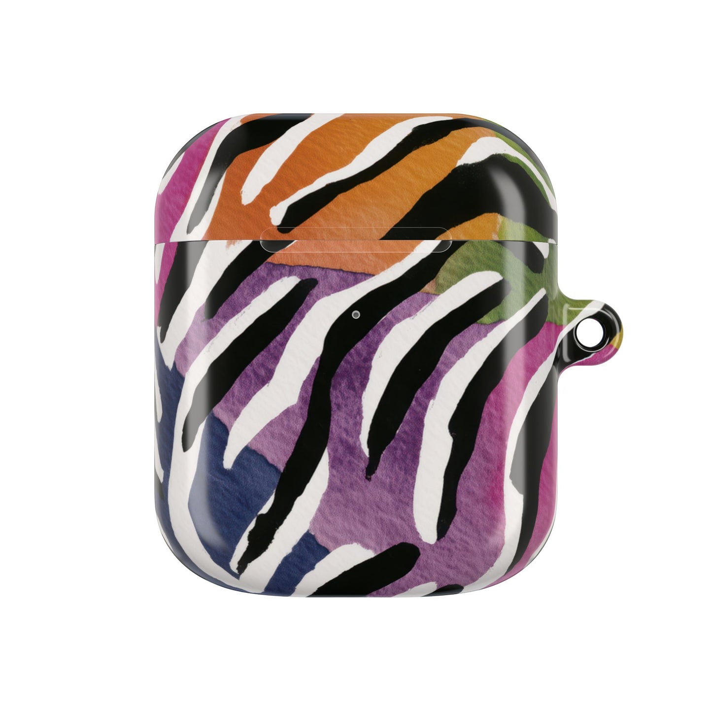 Vibrant Zebra Print AirPod Cases, Colorful Accessories, Unique Gifts, Tech Protection, Trendy Earbud Covers
