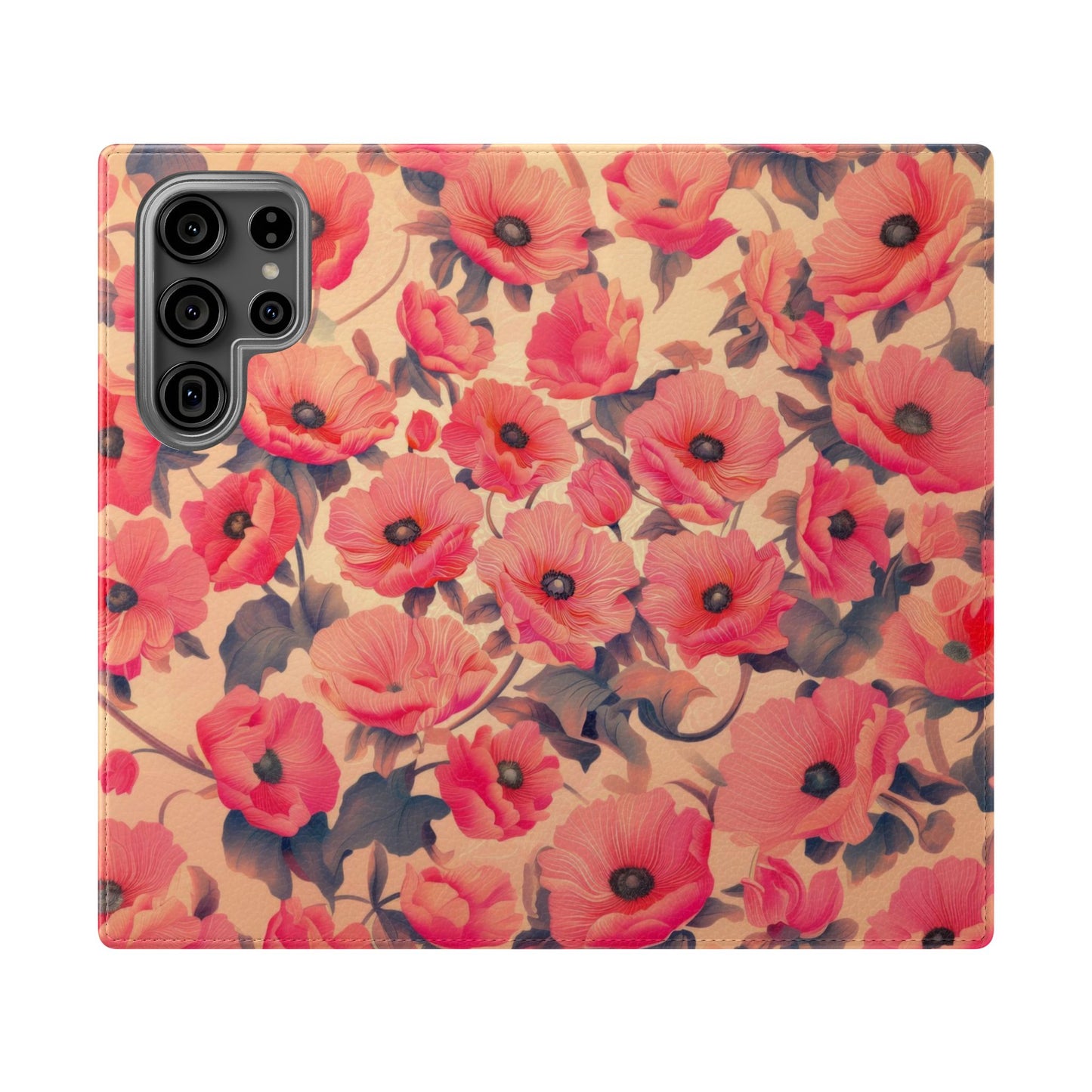 Floral Flip Phone Case - Stylish Smartphone Protector, Floral Design Case, Gift for Her, Trendy Tech Accessory, Mother's Day Gift