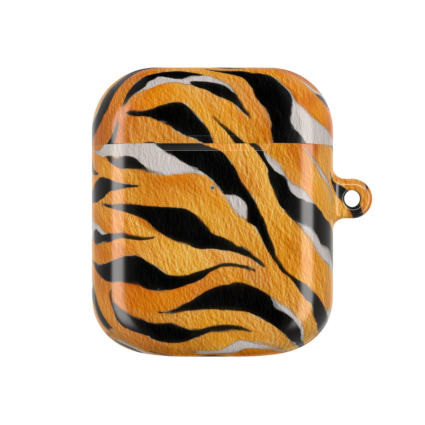 Fierce Tiger Print AirPod Case - Stylish Accessory for Music Lovers, Gift for Animal Lovers, Cute Tech Protector, Unique Earbud Cover