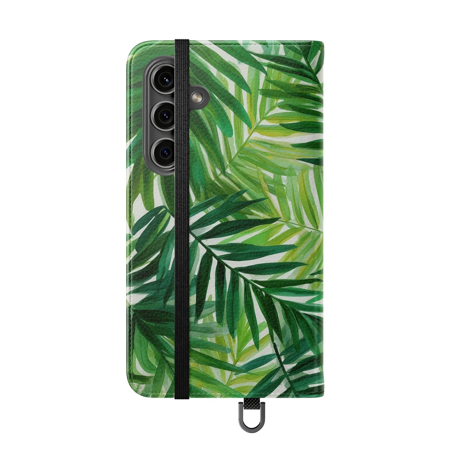 Tropical Leaf Flip Case for Phones, Eco-Friendly Phone Cover, Stylish Wallet Case, Perfect Gift for Nature Lovers, Spring/Summer Accessory