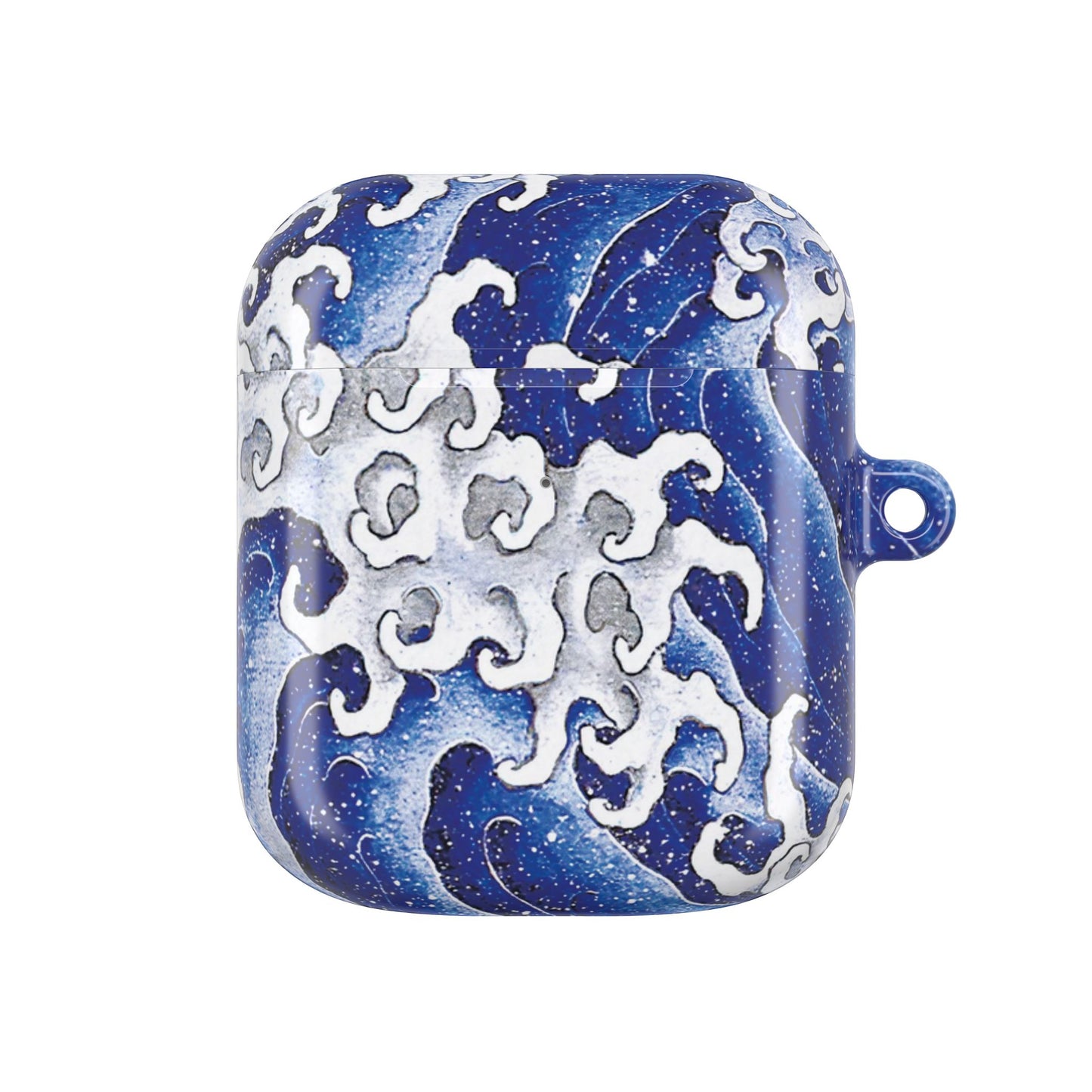 Stylish AirPod Cases with Masculine Wave by Hokusai Design, Trendy Tech Accessories for Gift, Personal Use, Holidays, Beach Lovers, Music Enthusiasts