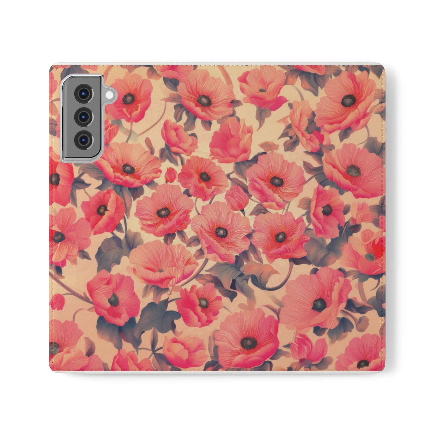 Floral Flip Phone Case - Stylish Smartphone Protector, Floral Design Case, Gift for Her, Trendy Tech Accessory, Mother's Day Gift