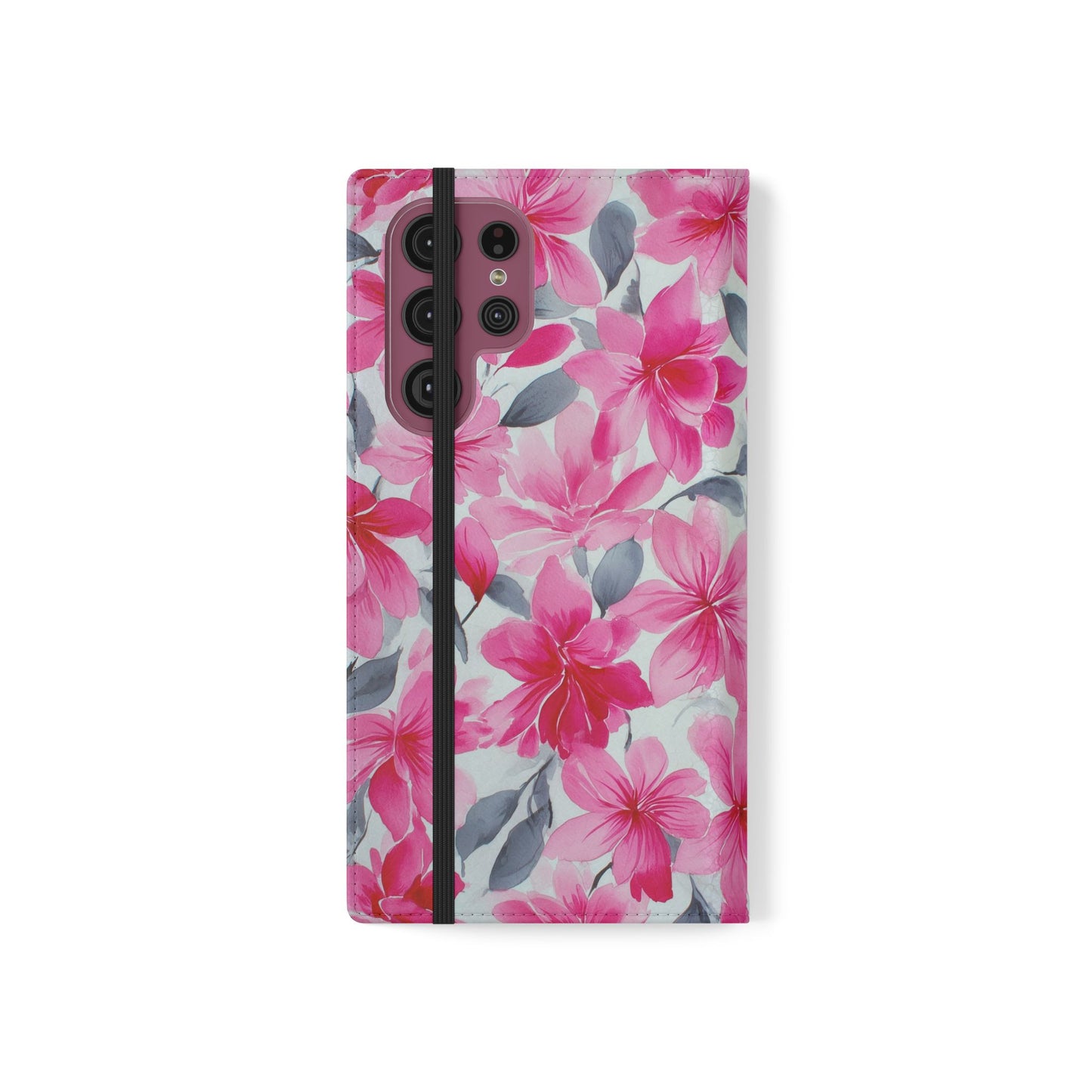 Floral Flip Phone Cases, Elegant Smartphone Covers, Spring Decor, Stylish Gift for Her, Patterned Wallet Case, Trendy Phone Protectors