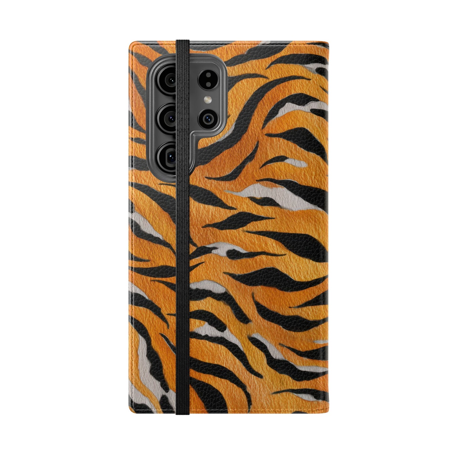 Tiger Print Flip Case, Personalized Phone Case, Stylish Wallet Case, Animal Print Cover, Gift for Wildlife Lovers