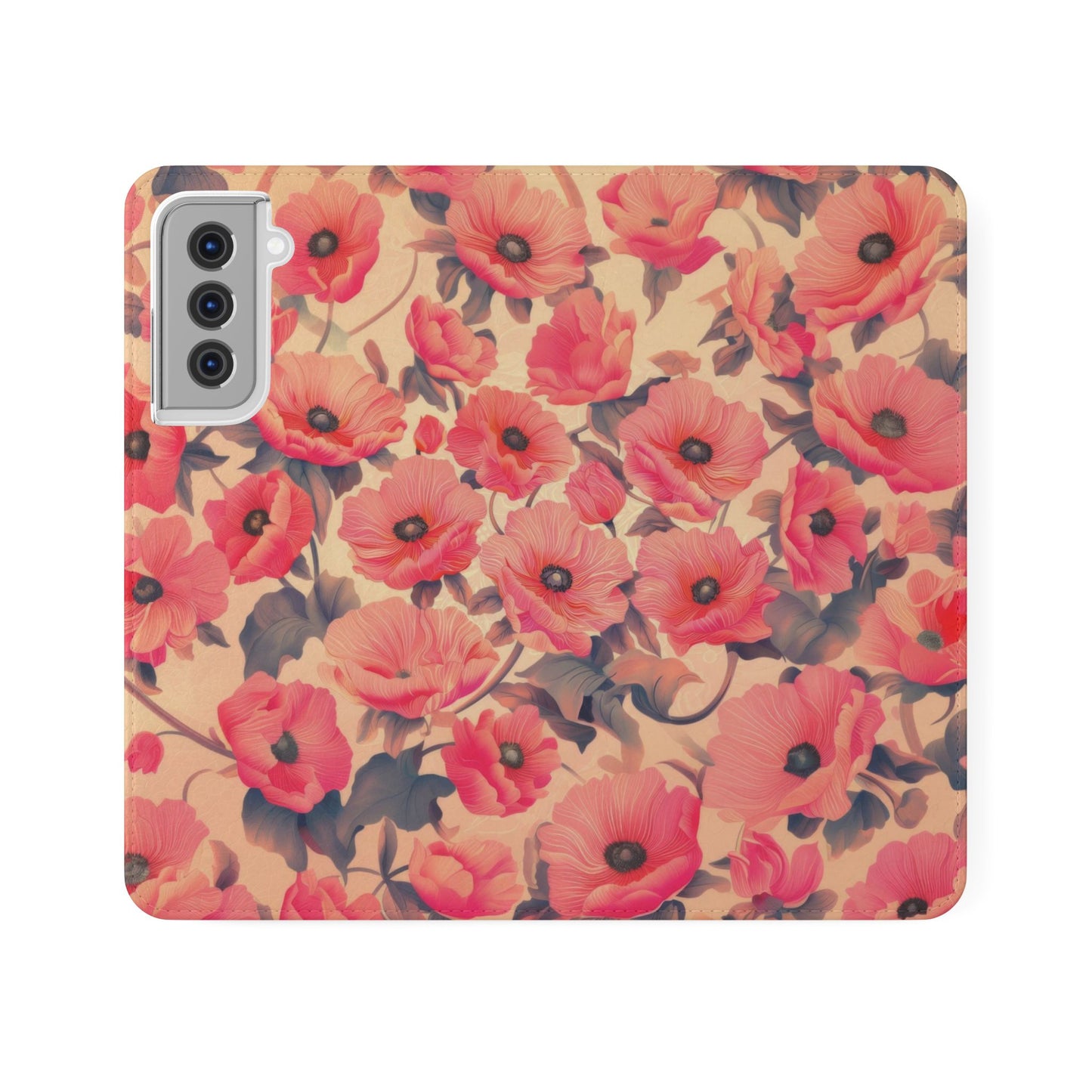 Floral Flip Phone Case - Stylish Smartphone Protector, Floral Design Case, Gift for Her, Trendy Tech Accessory, Mother's Day Gift