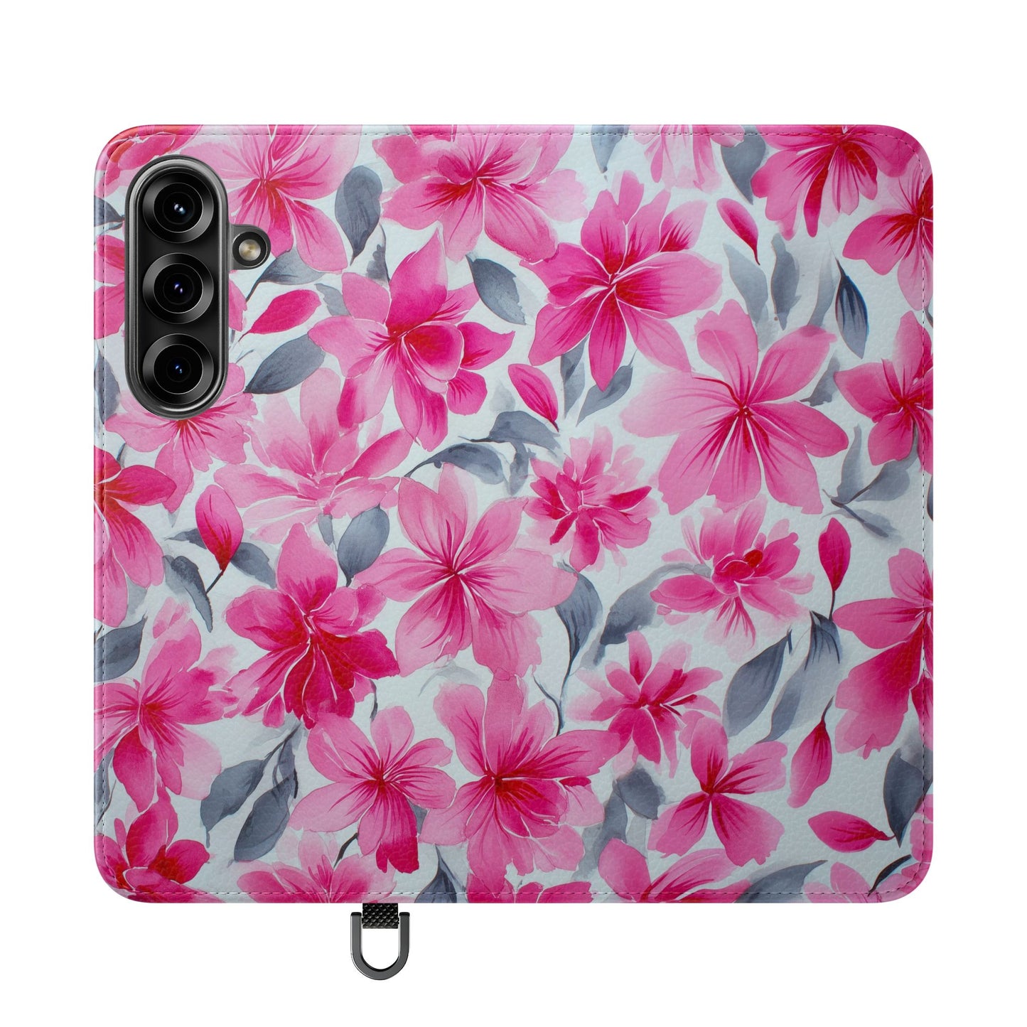 Floral Flip Phone Cases, Elegant Smartphone Covers, Spring Decor, Stylish Gift for Her, Patterned Wallet Case, Trendy Phone Protectors