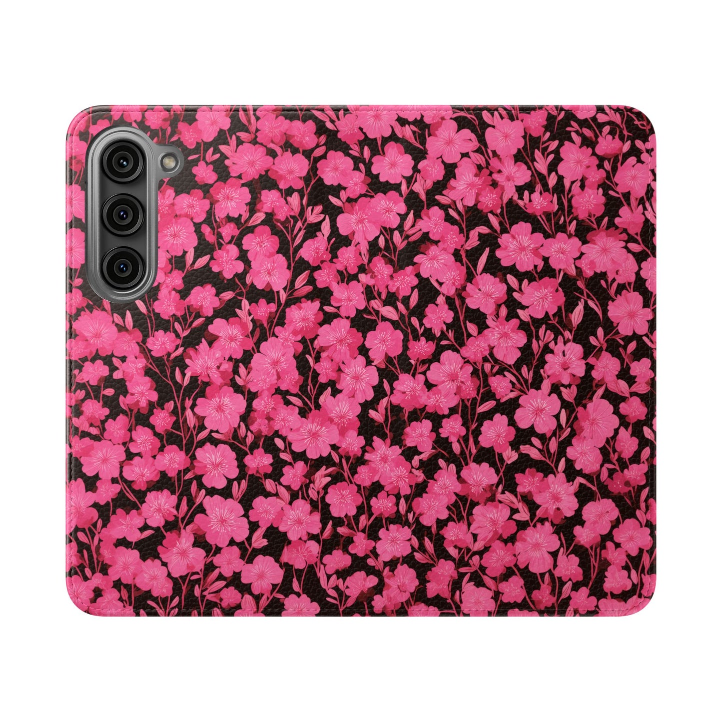 Floral Flip Cases for Phones, Cute Floral Phone Wallet, Gift for Her, Trendy Phone Accessories, Mother's Day Gift, Phone Protection