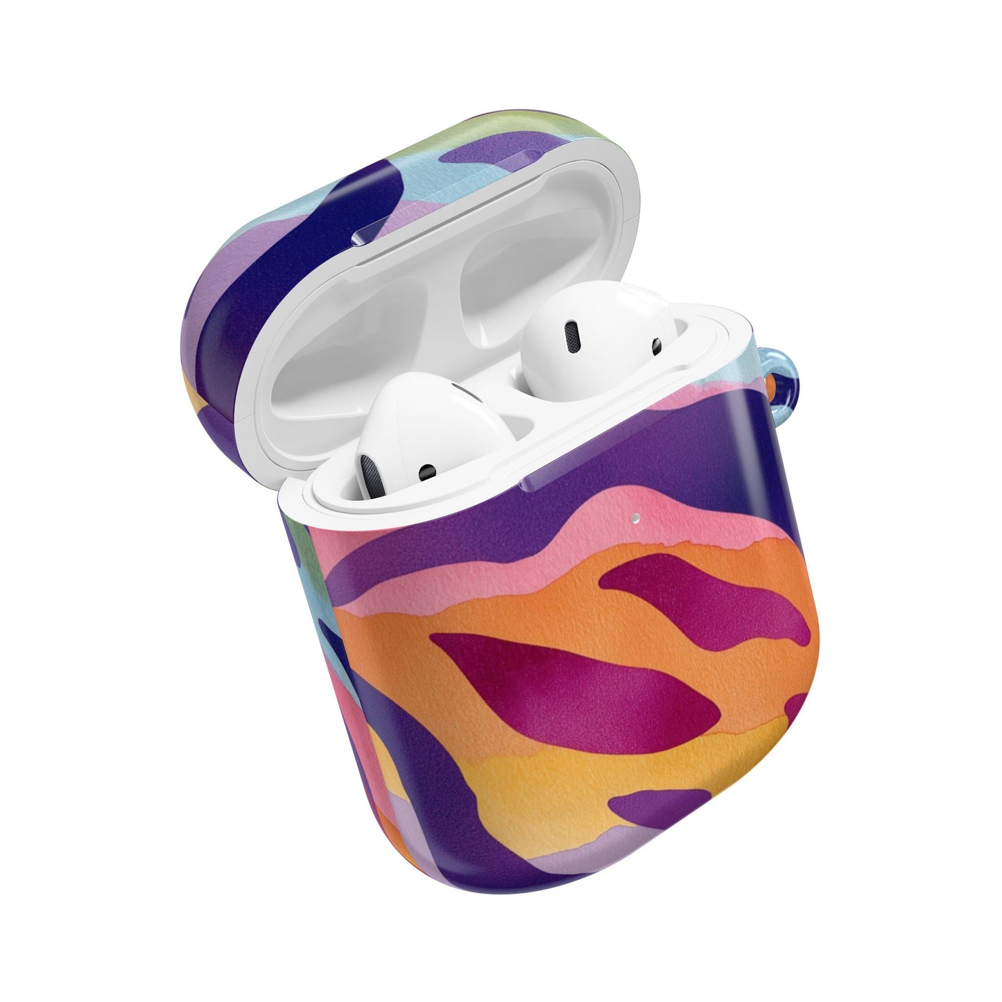 Vibrant Abstract AirPod Case, Colorful Wireless Earbud Cover, Trendy Gift for Music Lovers, Unique Tech Accessory, Perfect for Holidays