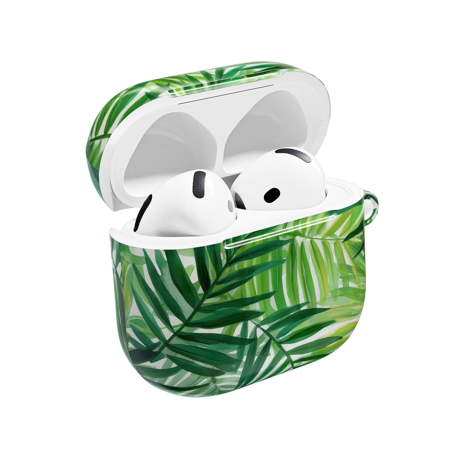 Tropical Leaf AirPod Case, Stylish AirPods Cover, Nature-Inspired Earbud Protector, Gift for Music Lovers, Greenery AirPod Accessories