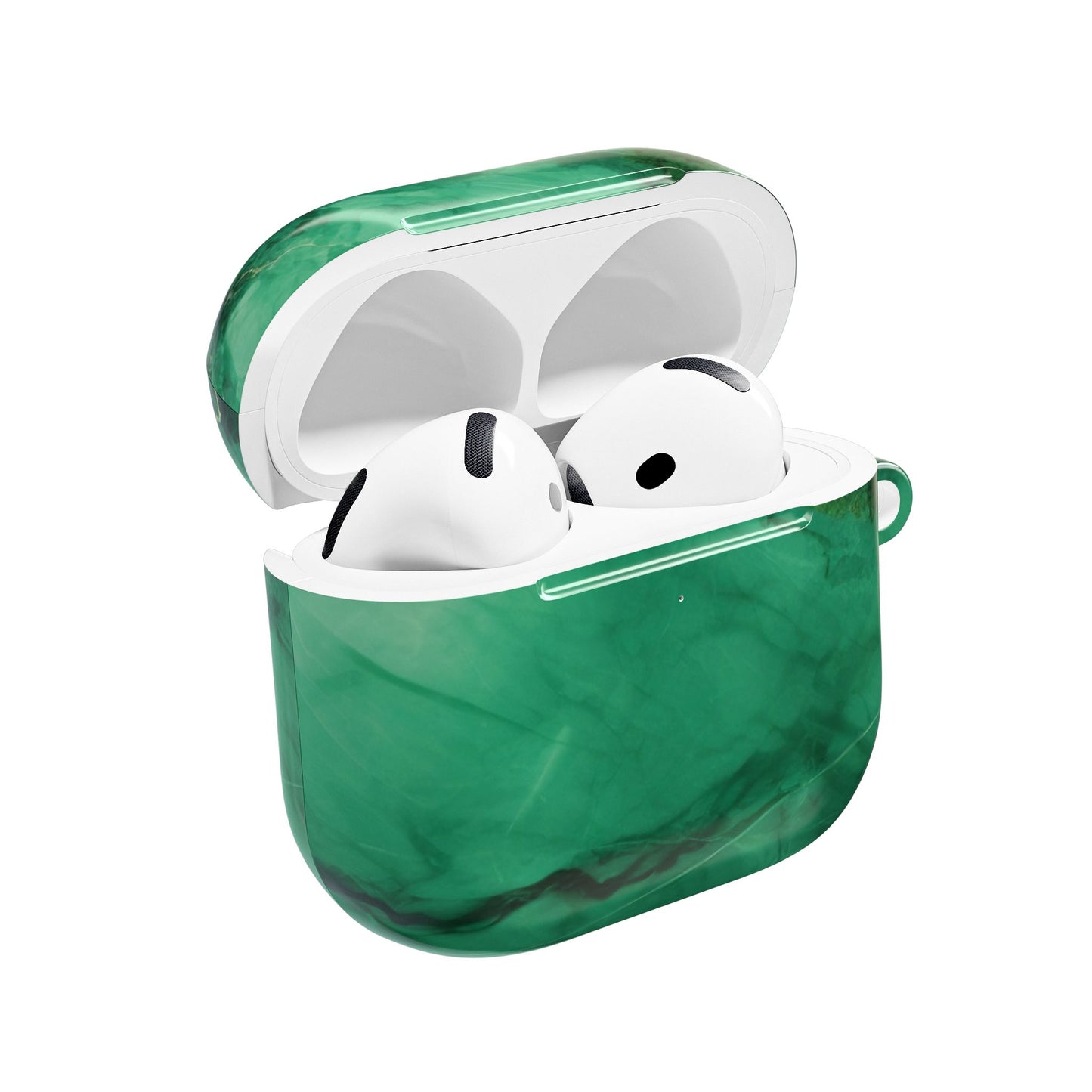 Stylish AirPod Cases - Marble Green Design, AirPods Cover, Custom Earphone Case, Gift for Music Lovers, Trendy Accessory