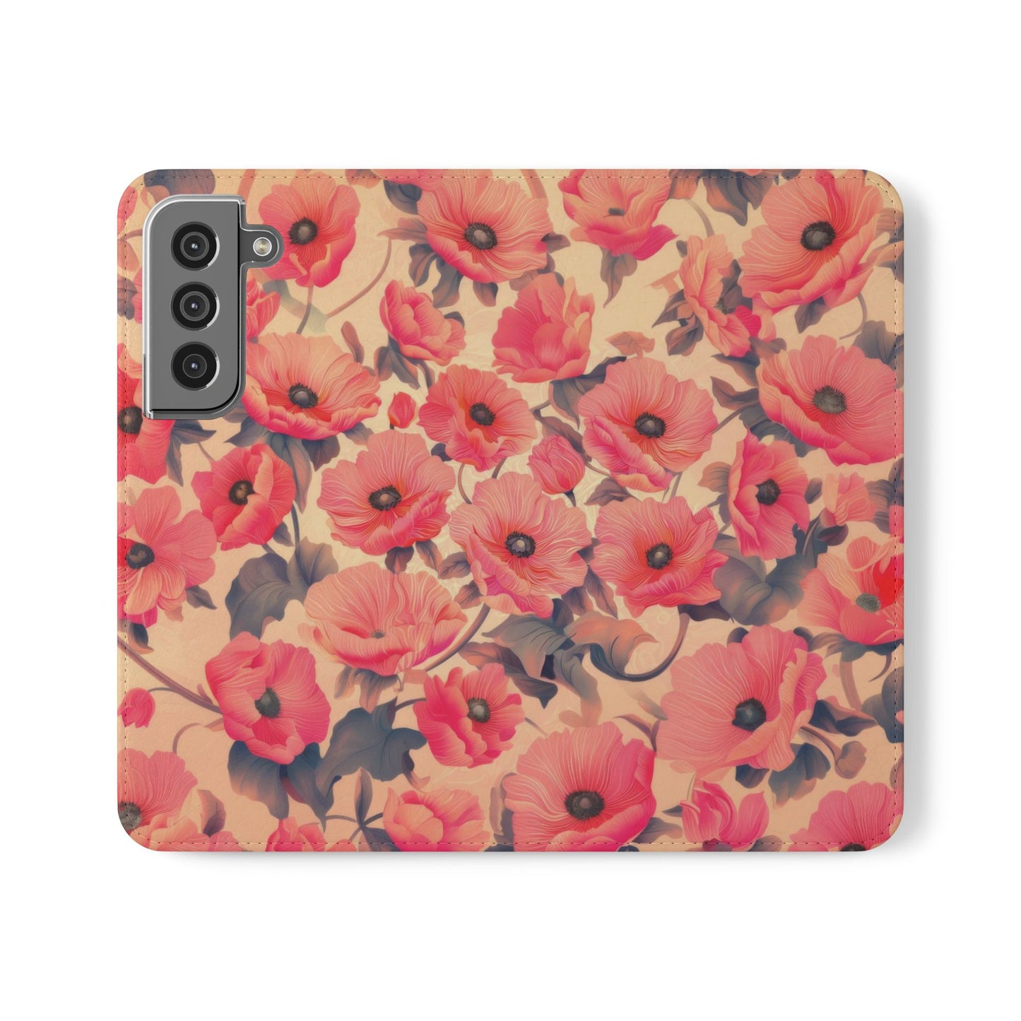 Floral Flip Phone Case - Stylish Smartphone Protector, Floral Design Case, Gift for Her, Trendy Tech Accessory, Mother's Day Gift