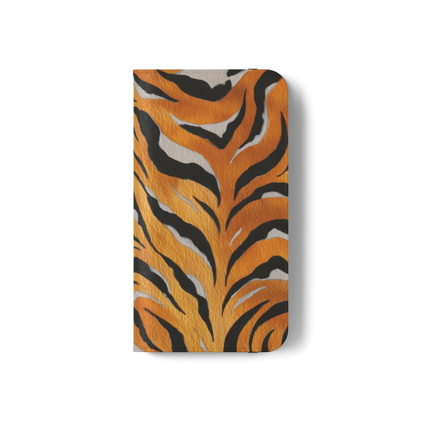 Tiger Print Flip Case, Personalized Phone Case, Stylish Wallet Case, Animal Print Cover, Gift for Wildlife Lovers