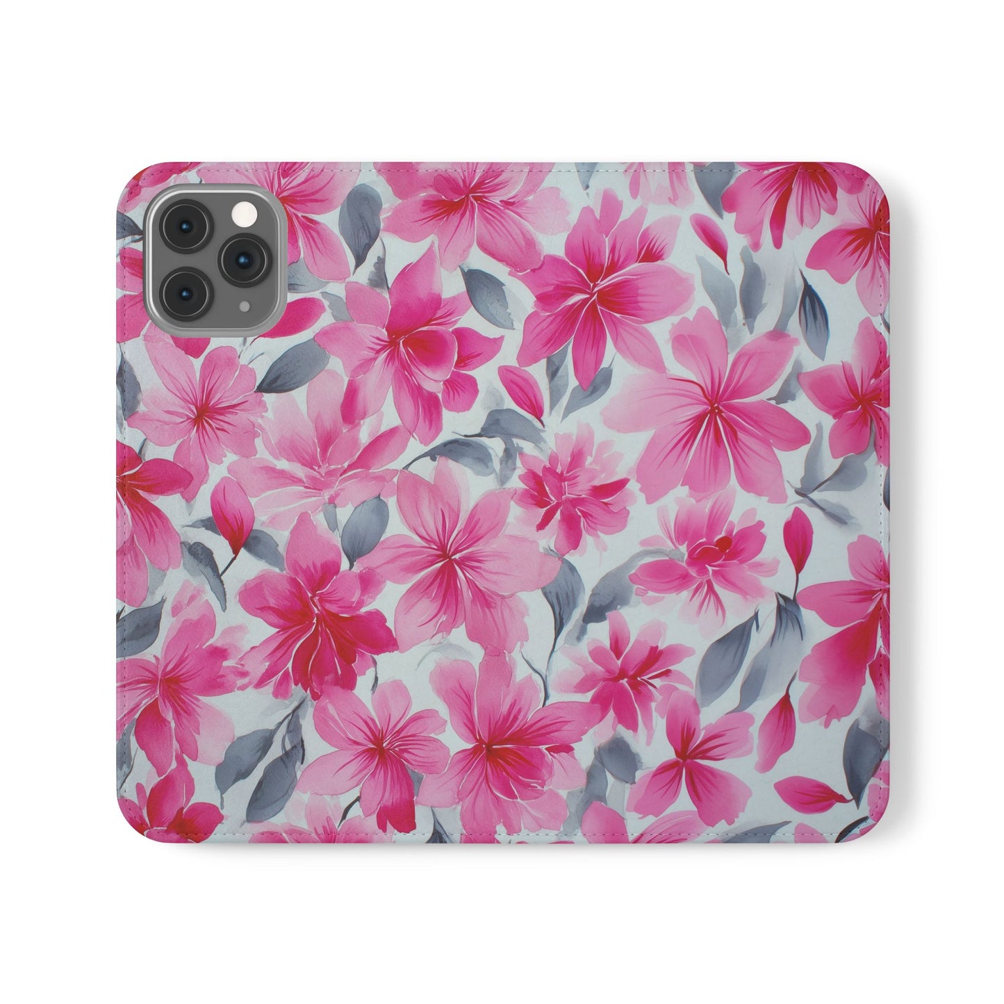 Floral Flip Phone Cases, Elegant Smartphone Covers, Spring Decor, Stylish Gift for Her, Patterned Wallet Case, Trendy Phone Protectors