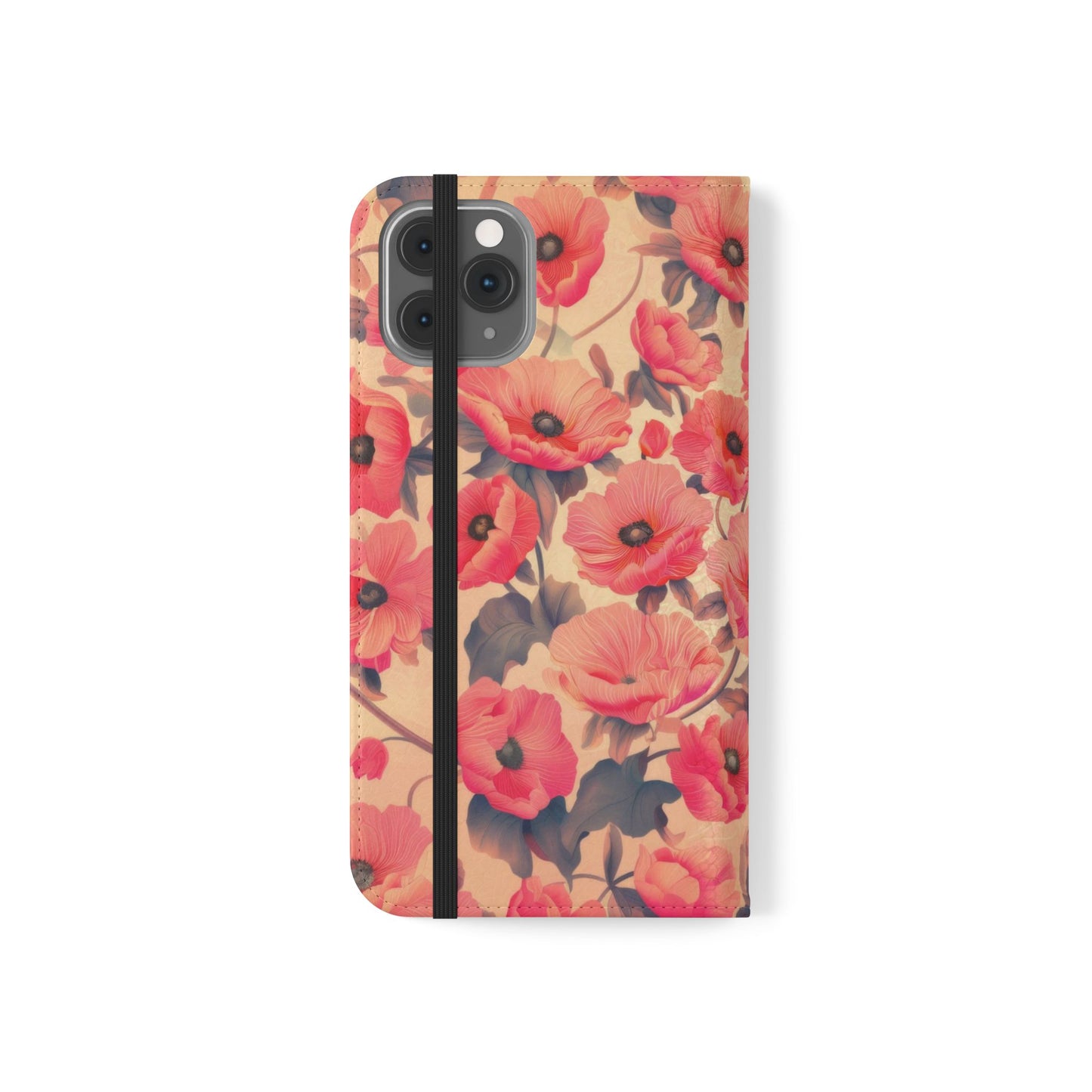 Floral Flip Phone Case - Stylish Smartphone Protector, Floral Design Case, Gift for Her, Trendy Tech Accessory, Mother's Day Gift