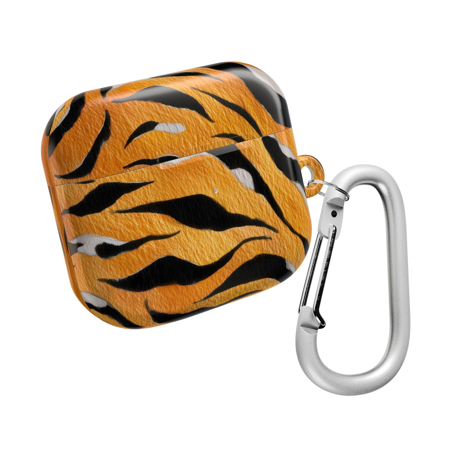 Fierce Tiger Print AirPod Case - Stylish Accessory for Music Lovers, Gift for Animal Lovers, Cute Tech Protector, Unique Earbud Cover