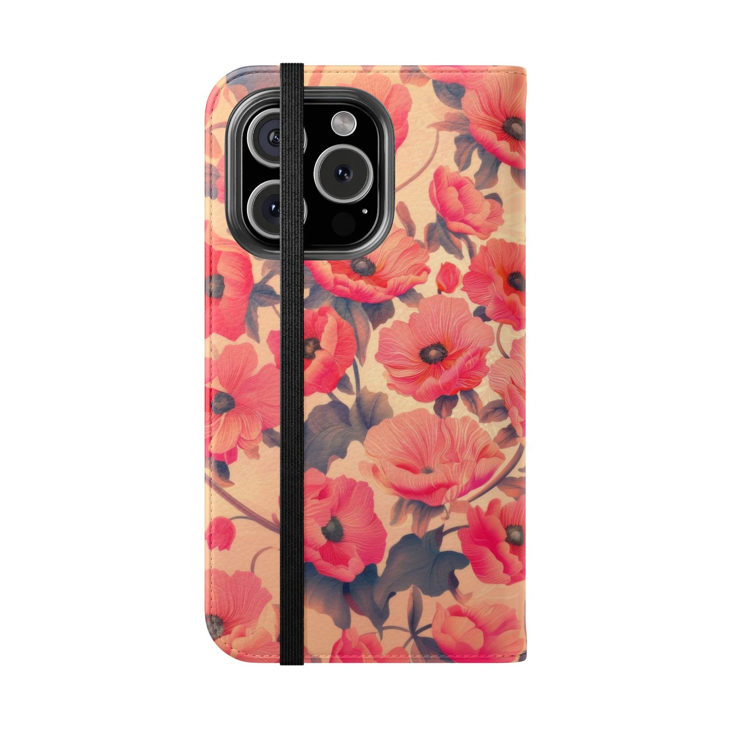 Floral Flip Phone Case - Stylish Smartphone Protector, Floral Design Case, Gift for Her, Trendy Tech Accessory, Mother's Day Gift