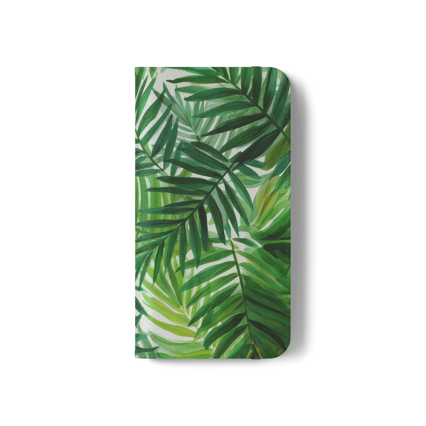 Tropical Leaf Flip Case for Phones, Eco-Friendly Phone Cover, Stylish Wallet Case, Perfect Gift for Nature Lovers, Spring/Summer Accessory