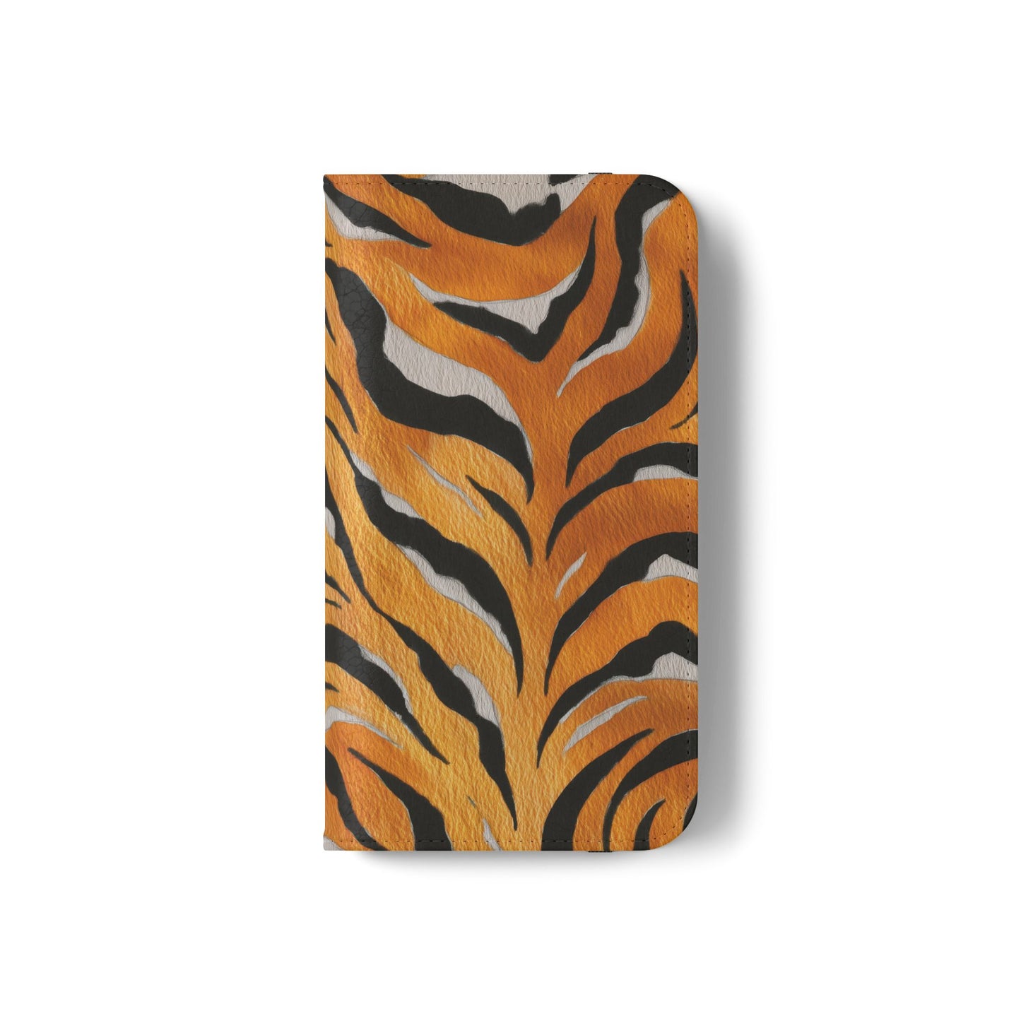 Tiger Print Flip Case, Personalized Phone Case, Stylish Wallet Case, Animal Print Cover, Gift for Wildlife Lovers