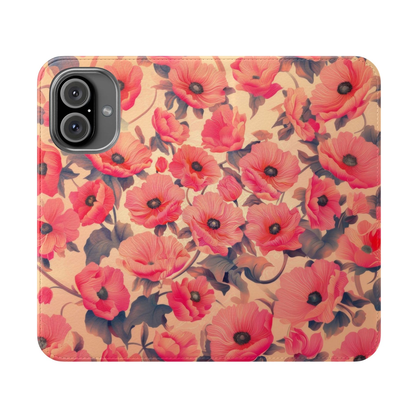 Floral Flip Phone Case - Stylish Smartphone Protector, Floral Design Case, Gift for Her, Trendy Tech Accessory, Mother's Day Gift