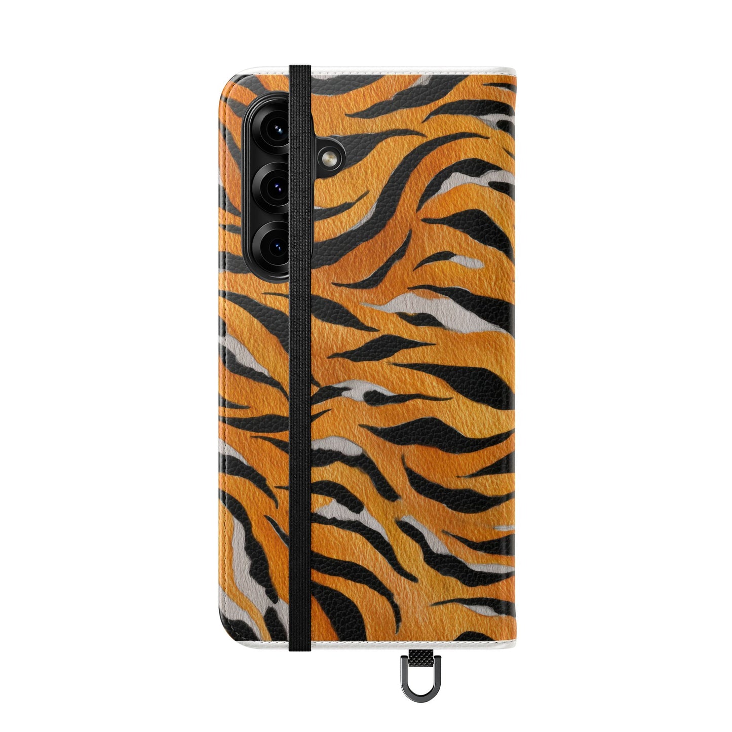 Tiger Print Flip Case, Personalized Phone Case, Stylish Wallet Case, Animal Print Cover, Gift for Wildlife Lovers