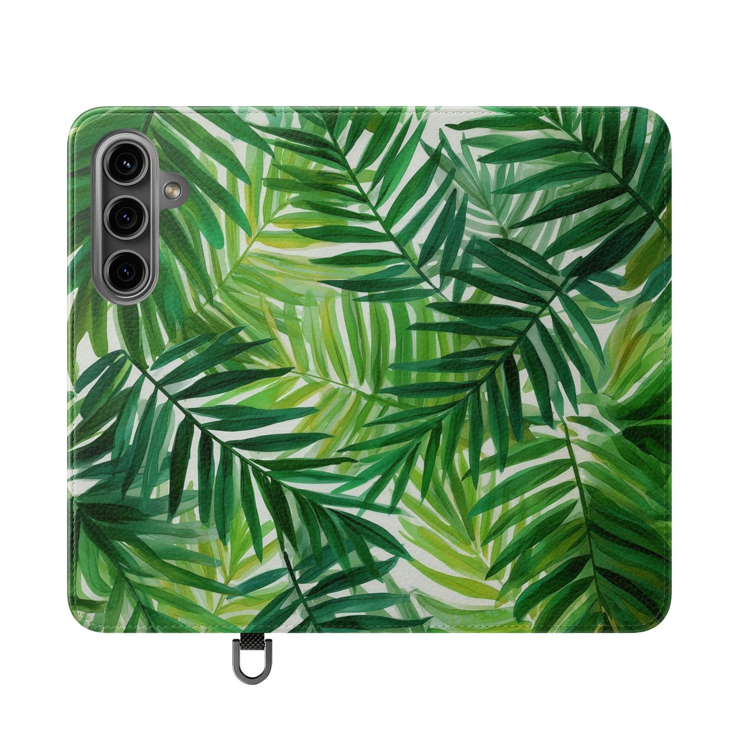 Tropical Leaf Flip Case for Phones, Eco-Friendly Phone Cover, Stylish Wallet Case, Perfect Gift for Nature Lovers, Spring/Summer Accessory