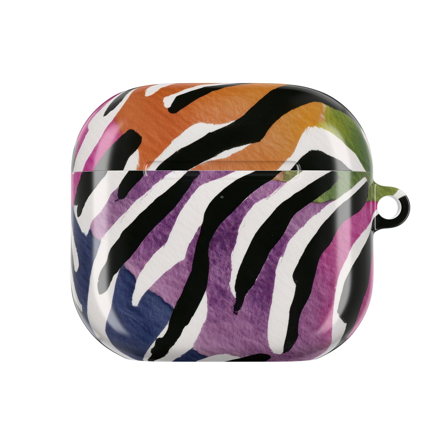 Vibrant Zebra Print AirPod Cases, Colorful Accessories, Unique Gifts, Tech Protection, Trendy Earbud Covers