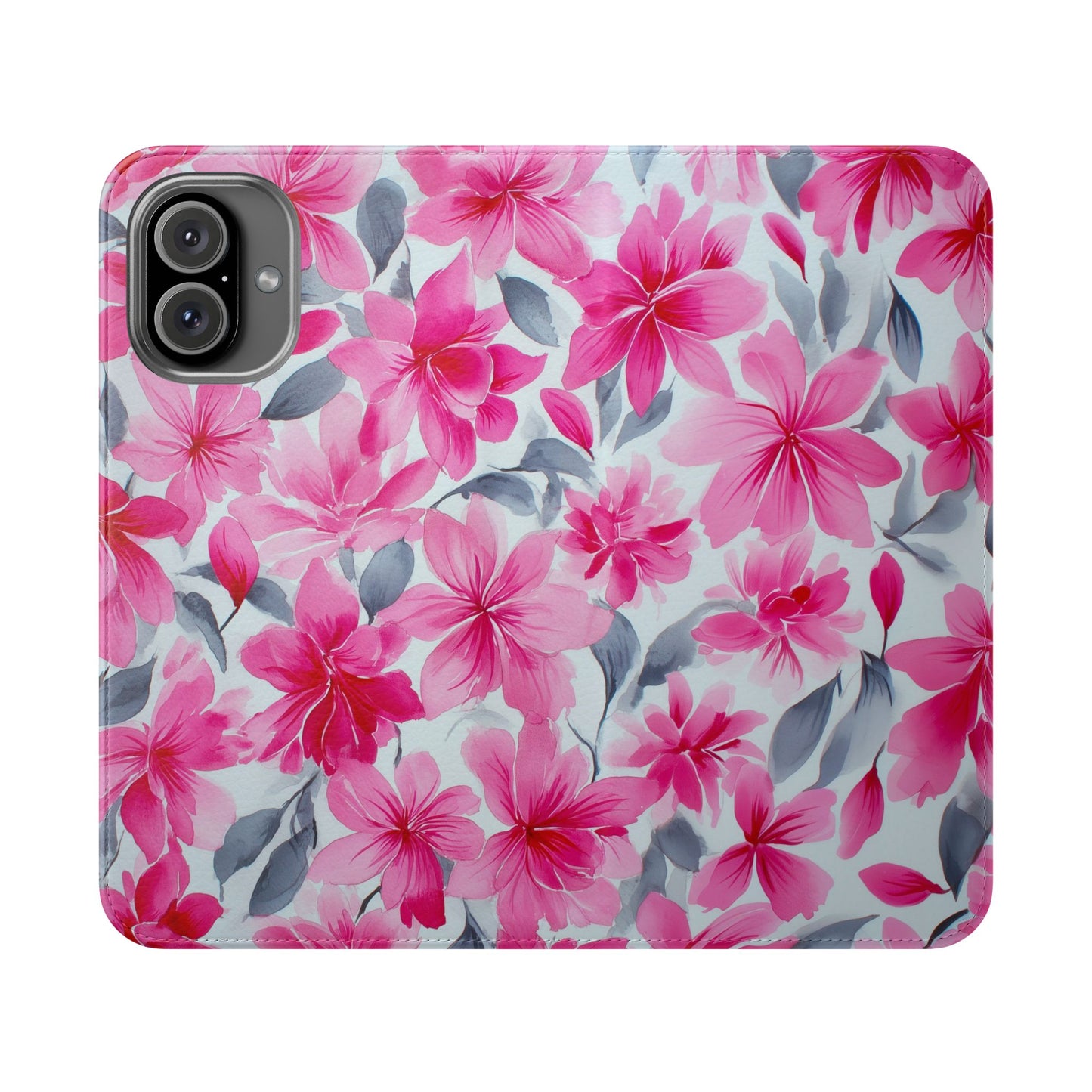 Floral Flip Phone Cases, Elegant Smartphone Covers, Spring Decor, Stylish Gift for Her, Patterned Wallet Case, Trendy Phone Protectors