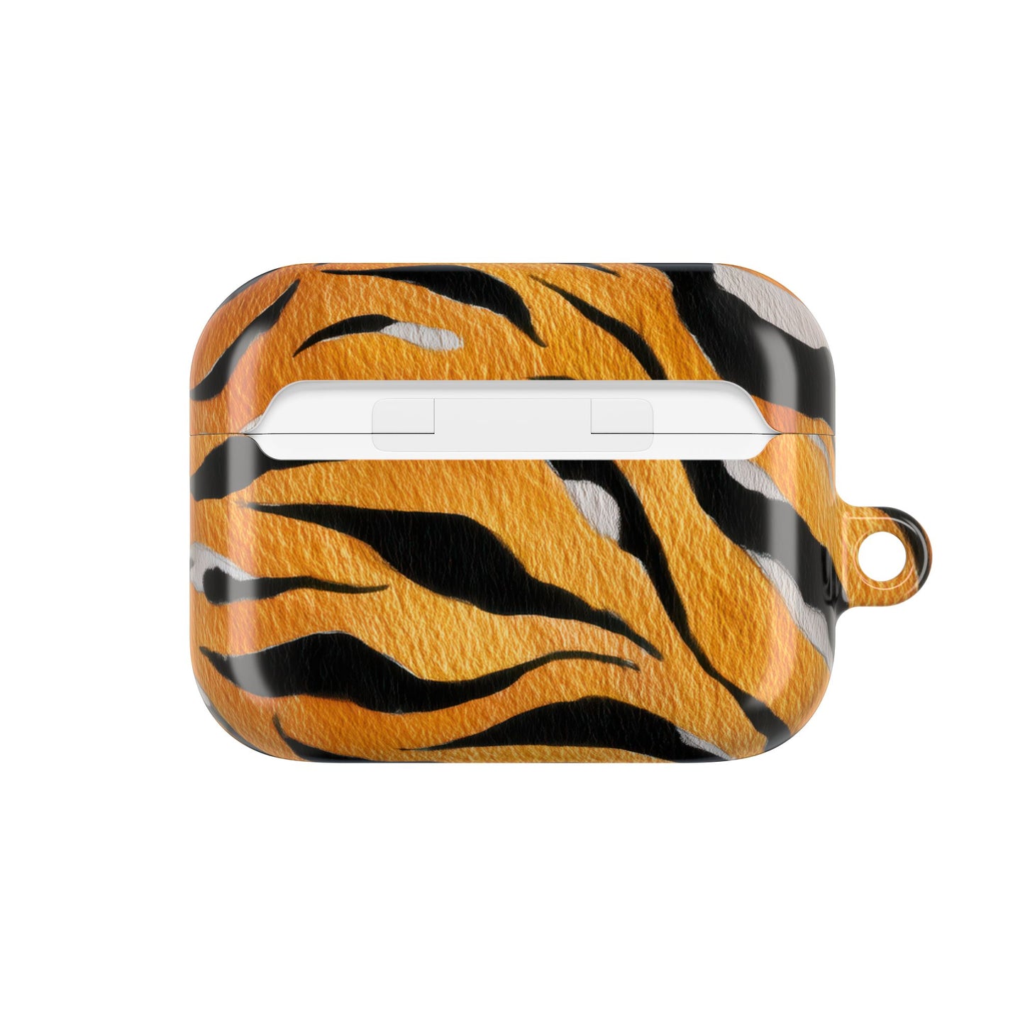 Fierce Tiger Print AirPod Case - Stylish Accessory for Music Lovers, Gift for Animal Lovers, Cute Tech Protector, Unique Earbud Cover