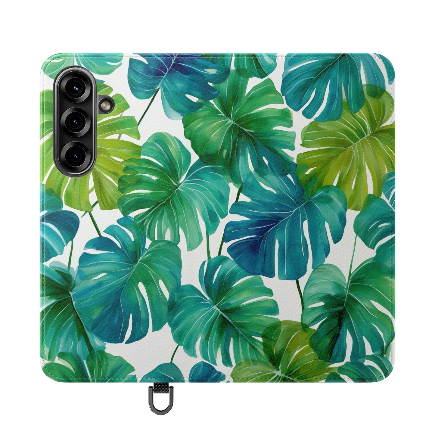 Tropical Leaf Phone Case, Flip Case for Smartphones, Modern Phone Cover, Gift for Nature Lovers, Travel Accessory, Tropical Vibes