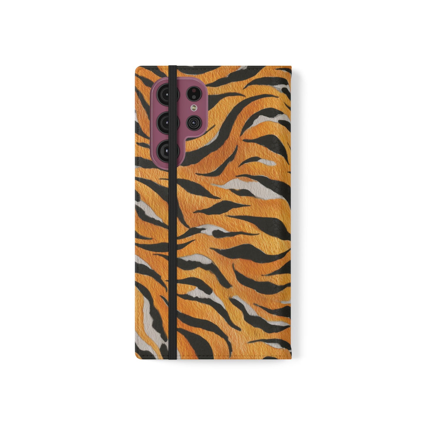 Tiger Print Flip Case, Personalized Phone Case, Stylish Wallet Case, Animal Print Cover, Gift for Wildlife Lovers