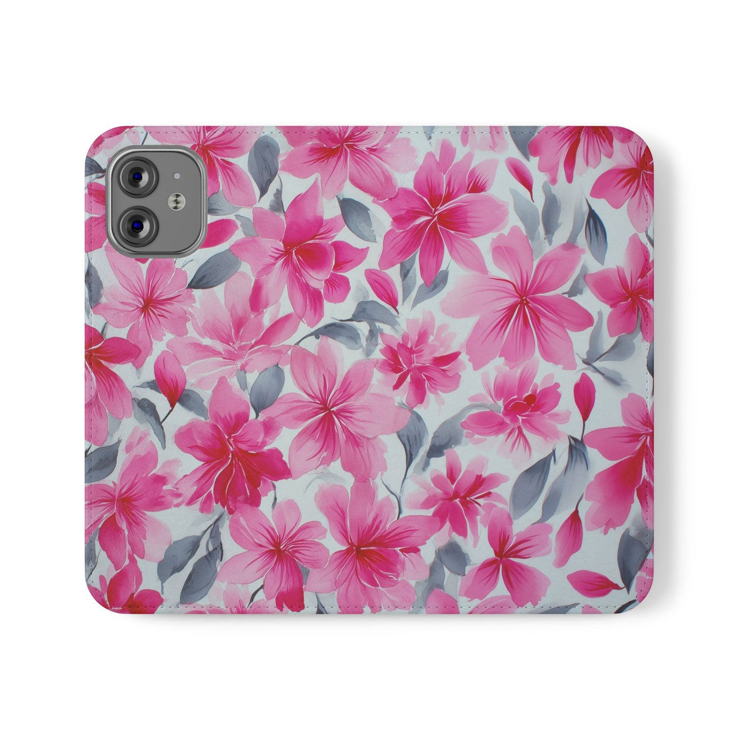 Floral Flip Phone Cases, Elegant Smartphone Covers, Spring Decor, Stylish Gift for Her, Patterned Wallet Case, Trendy Phone Protectors