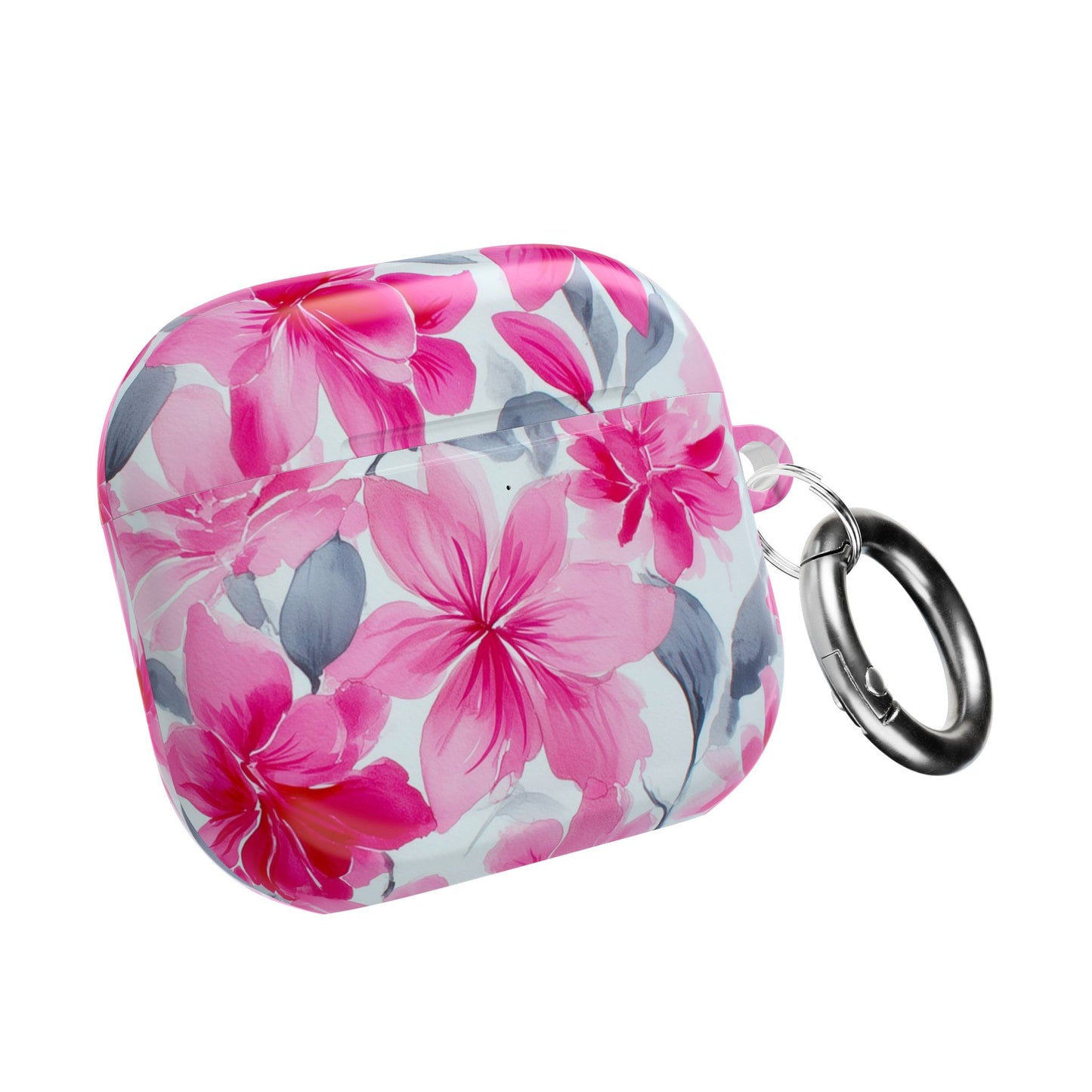 Floral AirPod Cases, Pink Flower Earbud Cover, Cute Tech Accessory, Gift for Her, Spring Vibes, Trendy Earphone Case